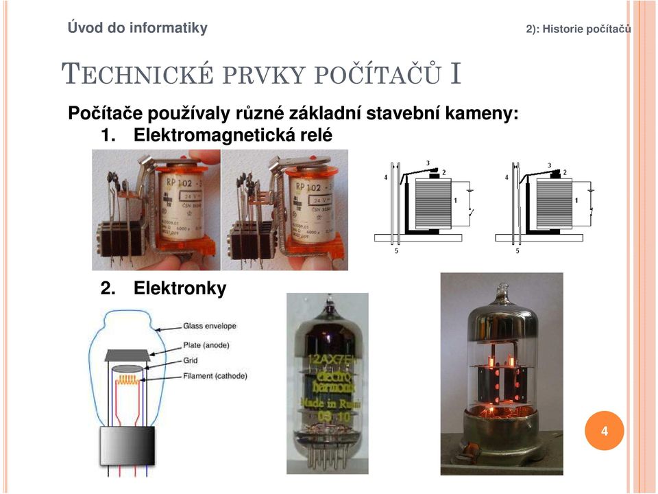 základní stavební kameny: 1.