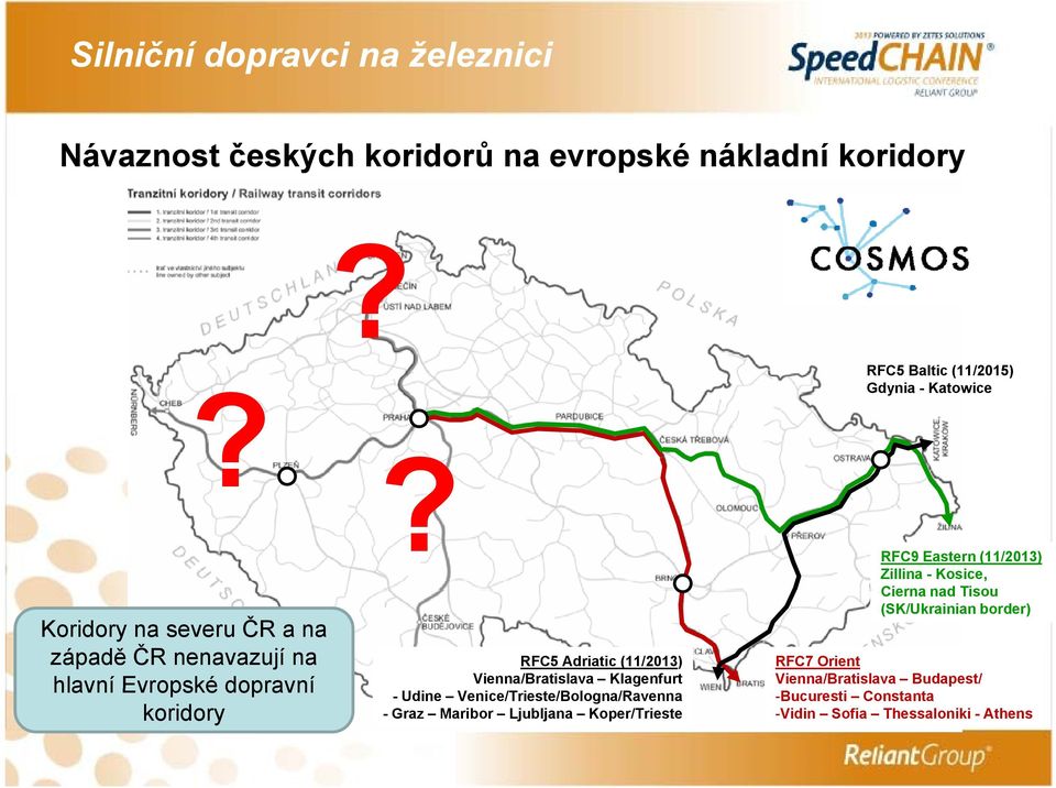 Cierna RFC5 Adriatic (11/2013) Vienna/Bratislava Klagenfurt - Udine Venice/Trieste/Bologna/Ravenna - Graz Maribor Ljubljana