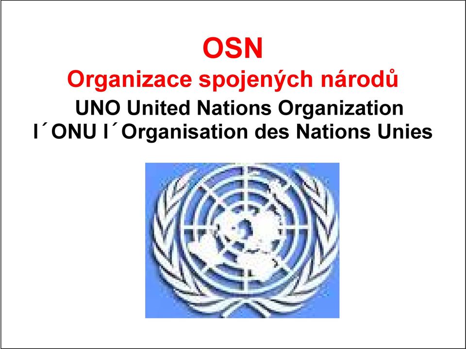 Organization l ONU l