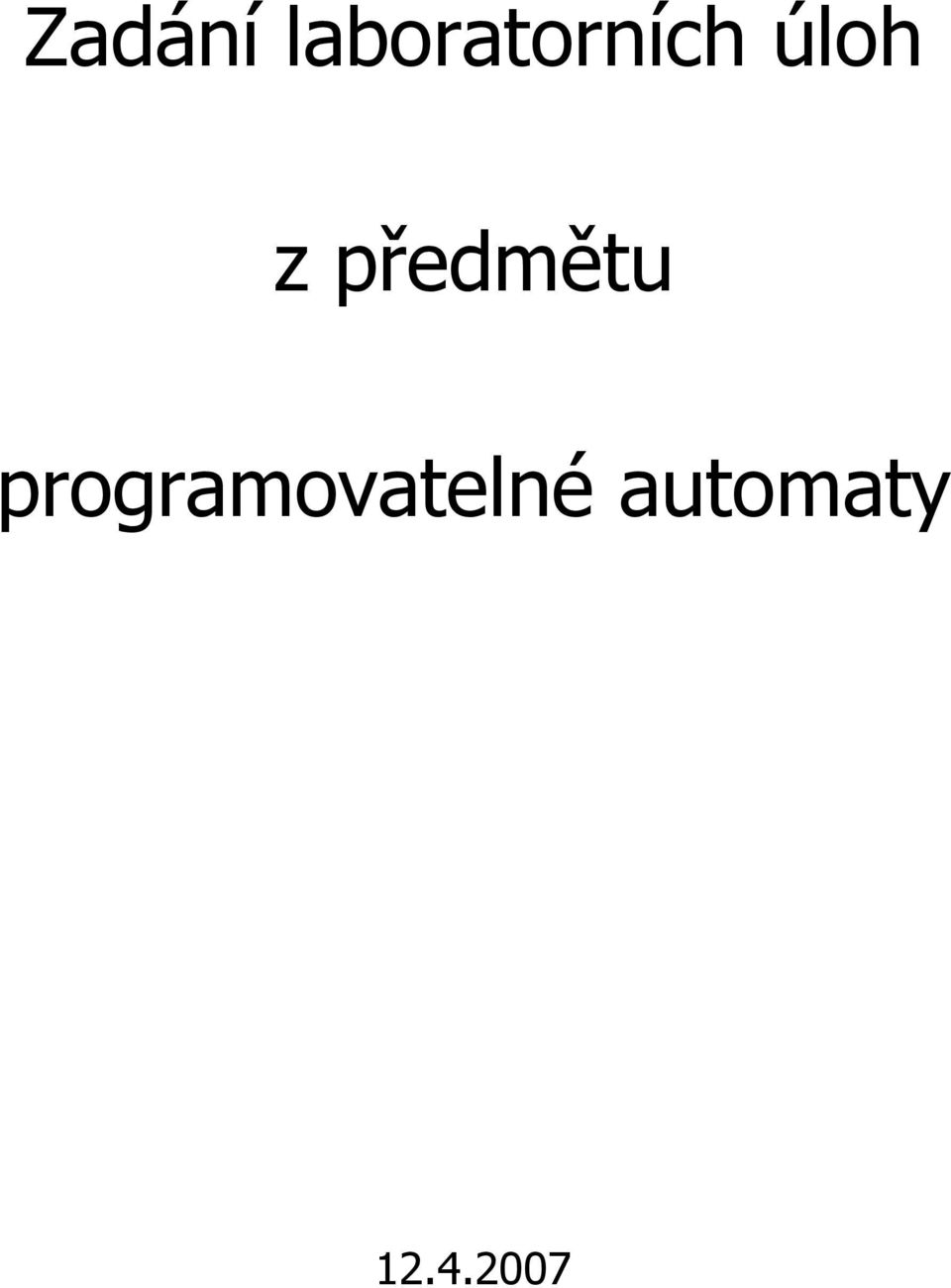 úloh z předmětu