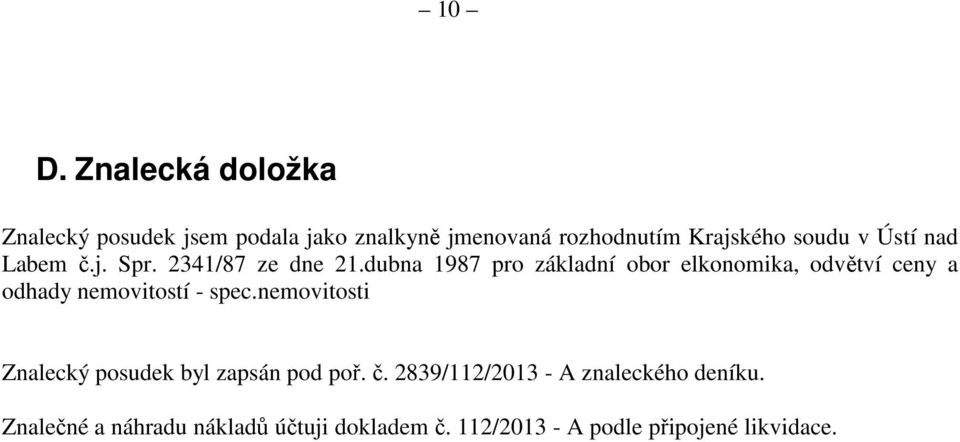 dubna 1987 pro základní obor elkonomika, odvětví ceny a odhady nemovitostí - spec.