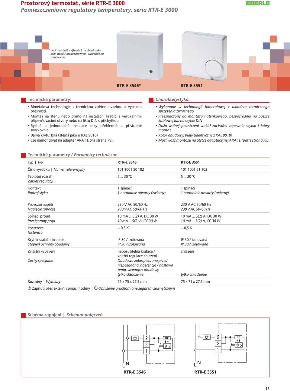 Montáž na stěnu nebo přímo na instalační krabici s vertikálními připevňovacími otvory nebo na lištu DIN s příchytkou Rychlá a jednoduchá instalace díky přehledné a přístupné svorkovnici.