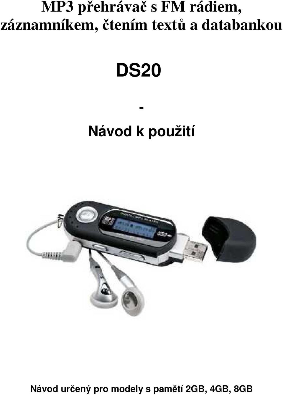 databankou DS20 - Návod k použití