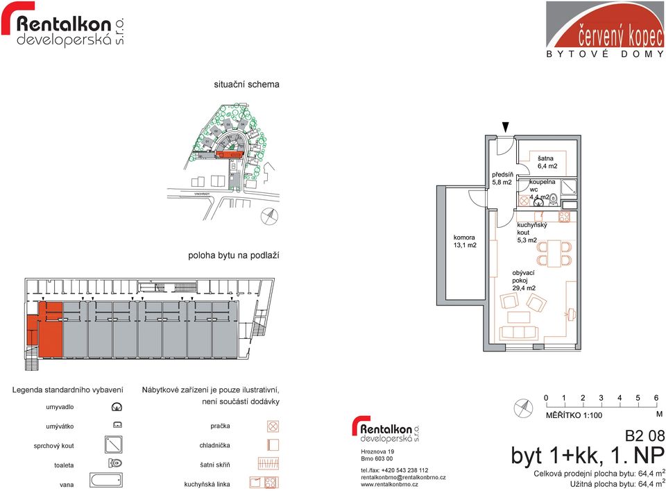 bytu: 64,4 m 2