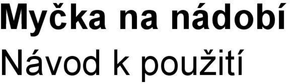 Návod k