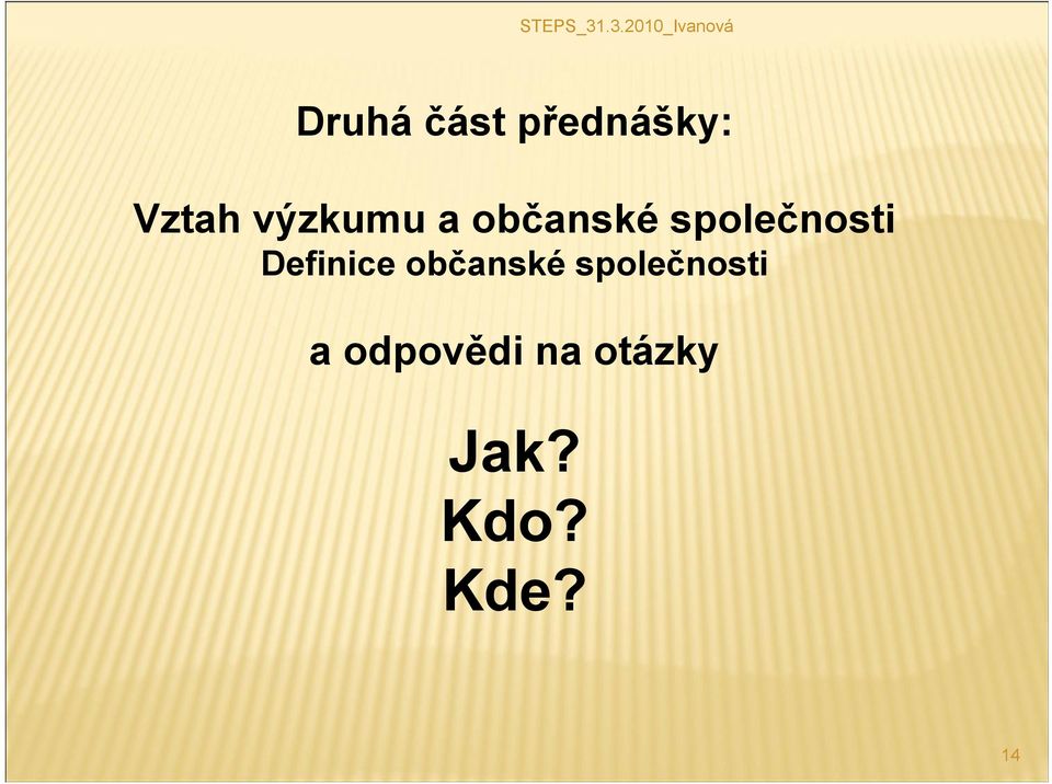 Definice občanské společnosti a