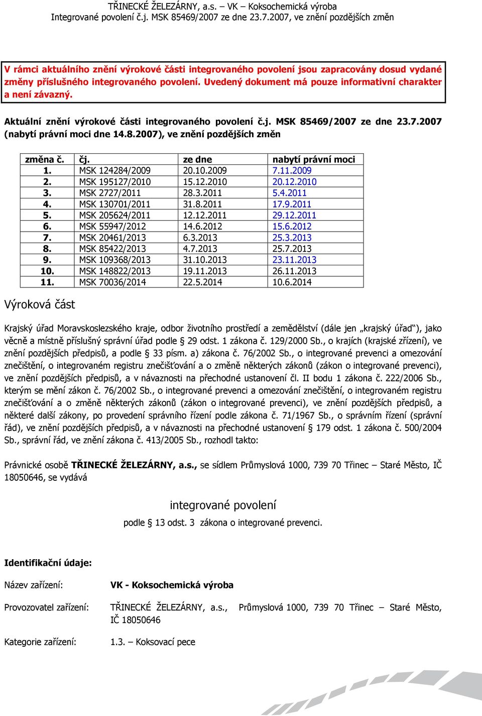 MSK 124284/2009 20.10.2009 7.11.2009 2. MSK 195127/2010 15.12.2010 20.12.2010 3. MSK 2727/2011 28.3.2011 5.4.2011 4. MSK 130701/2011 31.8.2011 17.9.2011 5. MSK 205624/2011 12.12.2011 29.12.2011 6.