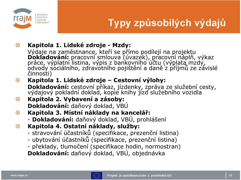 (výplata mzdy, odvody sociálního, zdravotního pojištění a daně z příjmů ze závislé činnosti) Kapitola 1.