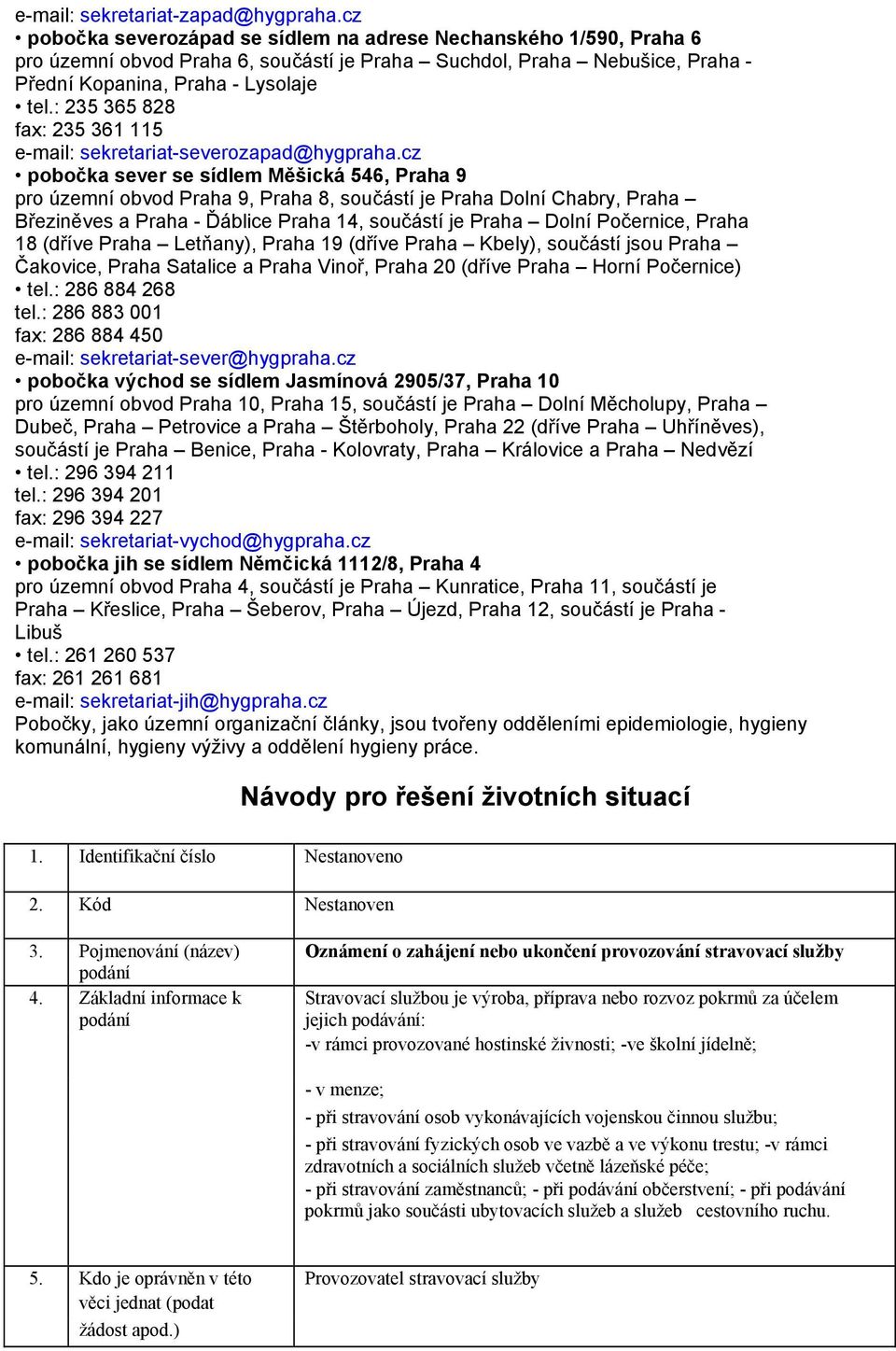 : 235 365 828 fax: 235 361 115 e-mail: sekretariat-severozapad@hygpraha.