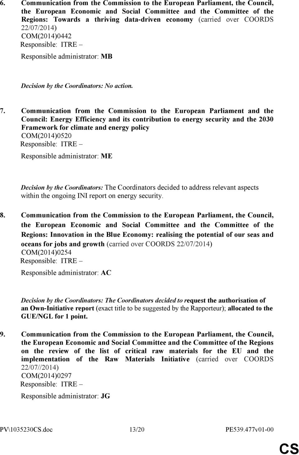 Communication from the Commission to the European Parliament and the Council: Energy Efficiency and its contribution to energy security and the 2030 Framework for climate and energy policy