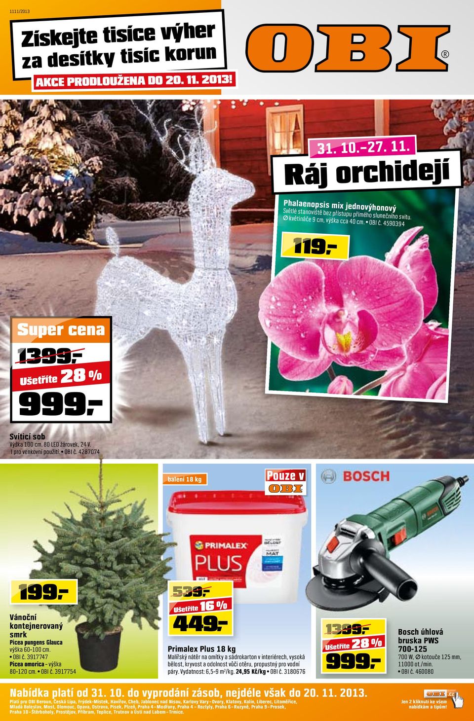 OBI č. 3917747 Picea omorica výška 80 120 cm. OBI č.