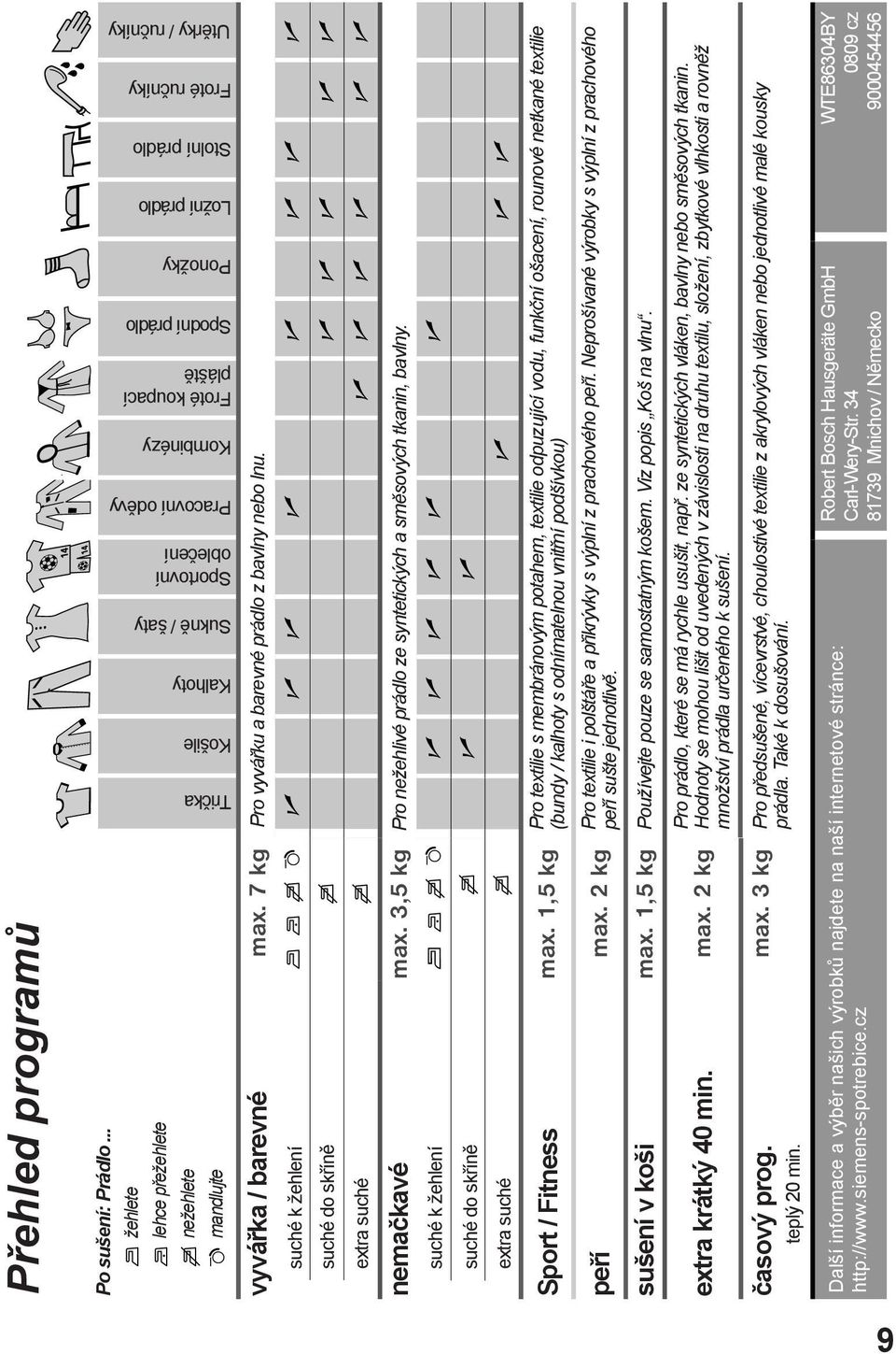 Návod k obsluze WTE 86304BY - PDF Stažení zdarma