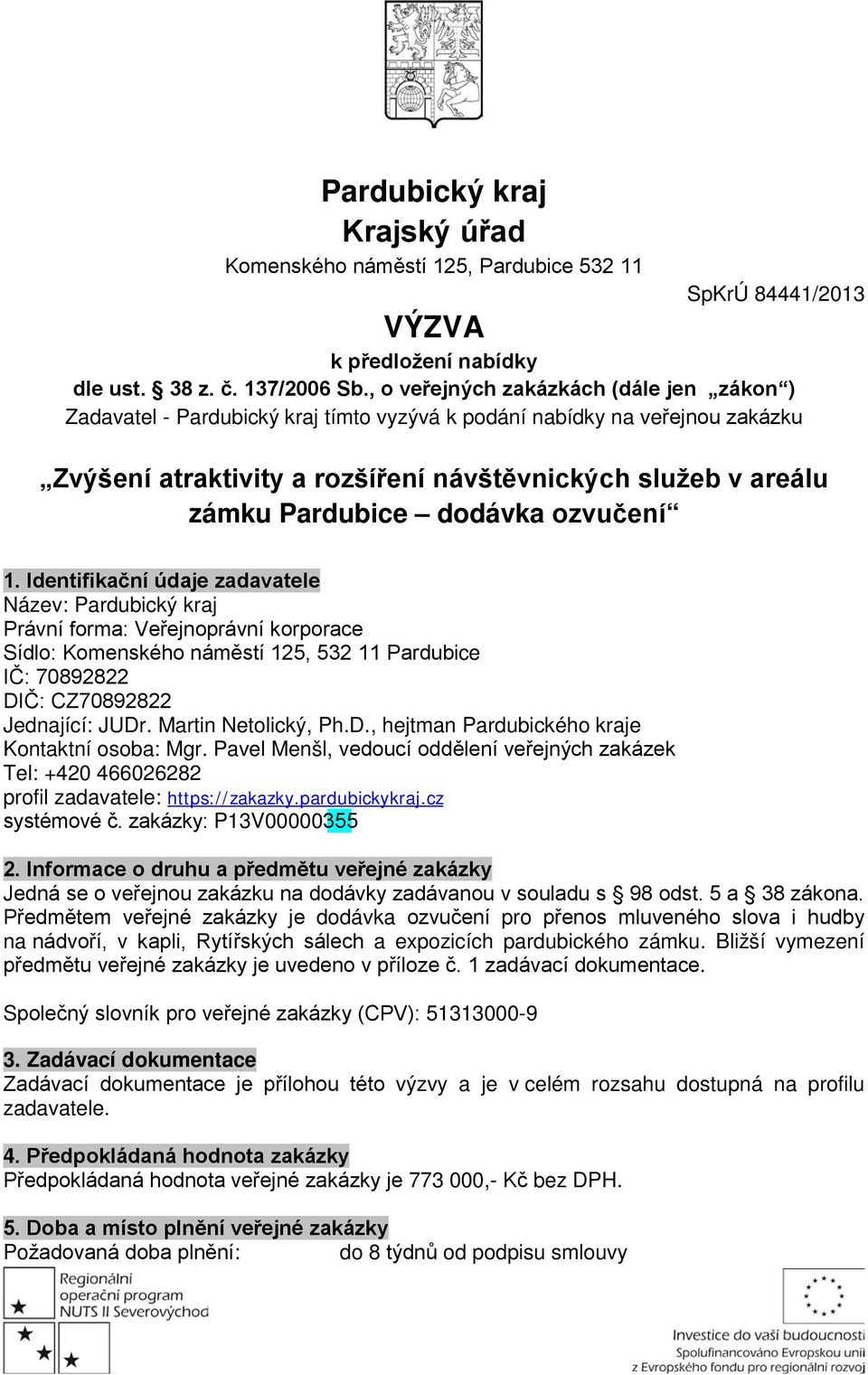 dodávka ozvučení 1.
