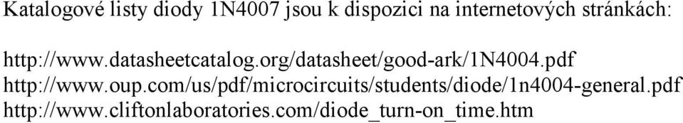 org/datasheet/good-ark/1n4004.pdf http://www.oup.