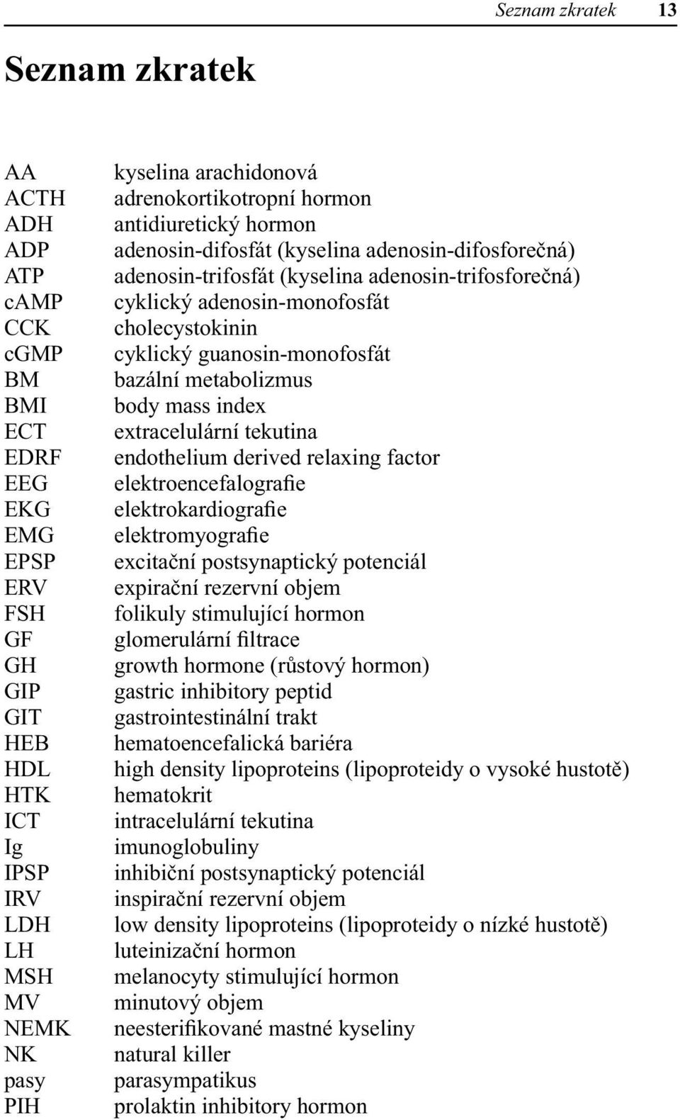 cholecystokinin cyklický guanosin-monofosfát bazální metabolizmus body mass index extracelulární tekutina endothelium derived relaxing factor elektroencefalografie elektrokardiografie