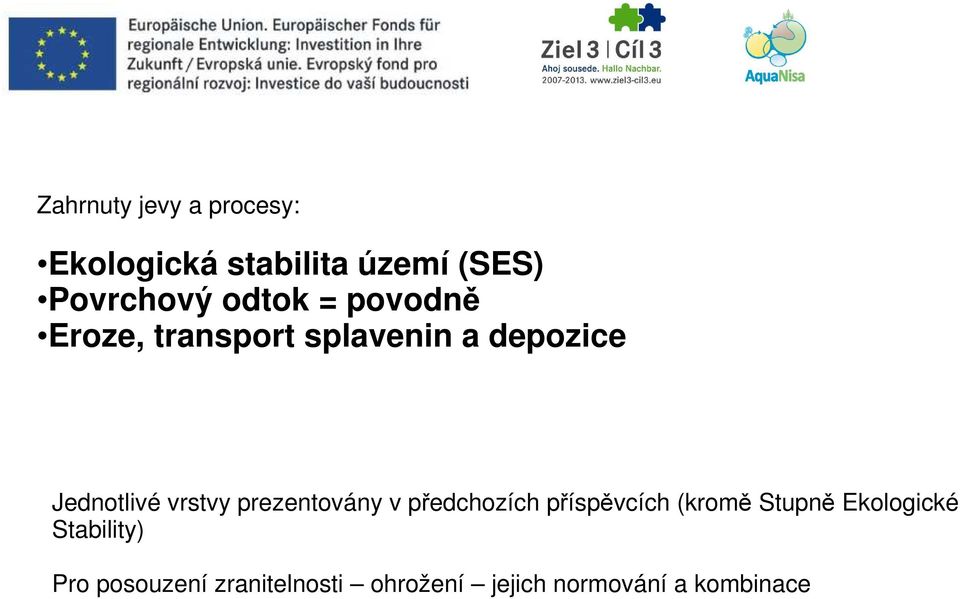 vrstvy prezentovány v předchozích příspěvcích (kromě Stupně