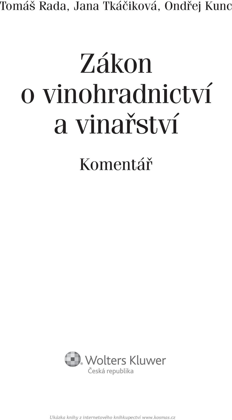 vinařství Komentář Ukázka knihy z