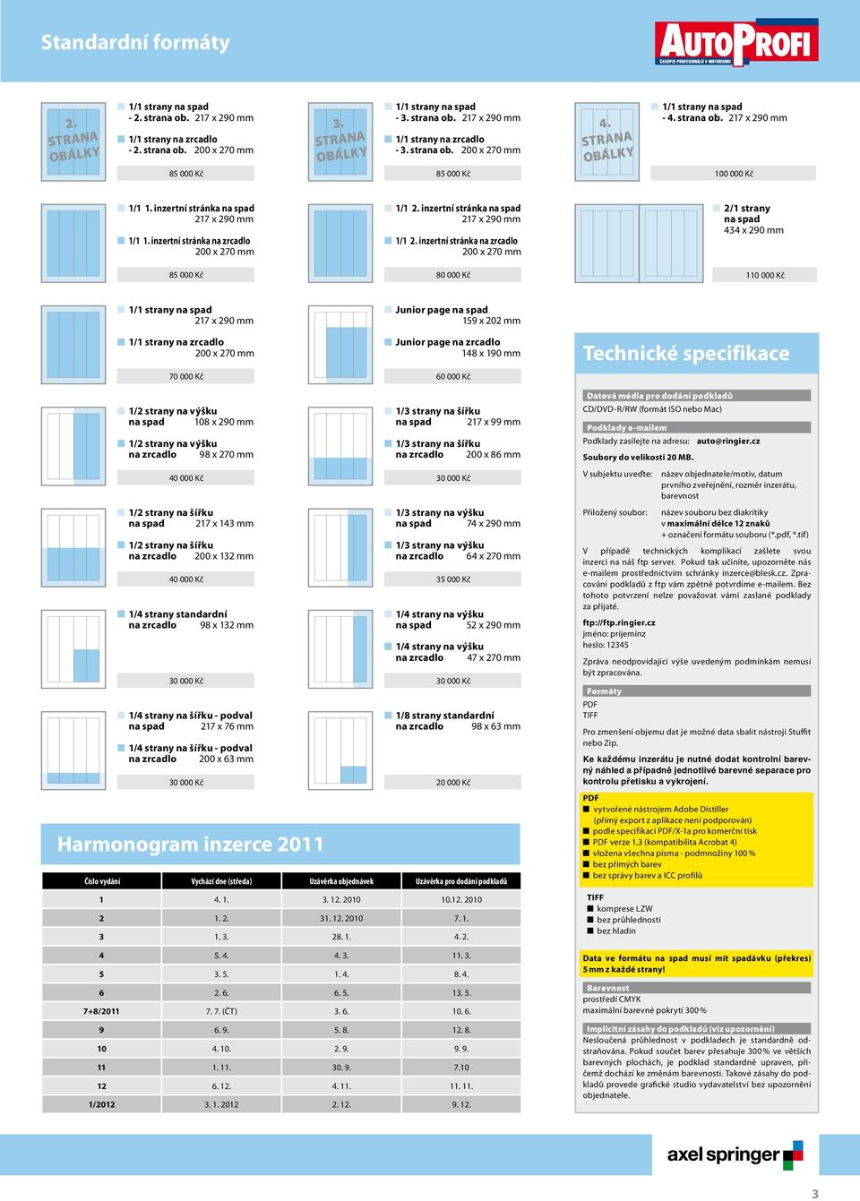 inzertní stránka na spad 217 x 290 mm 1/1 2.