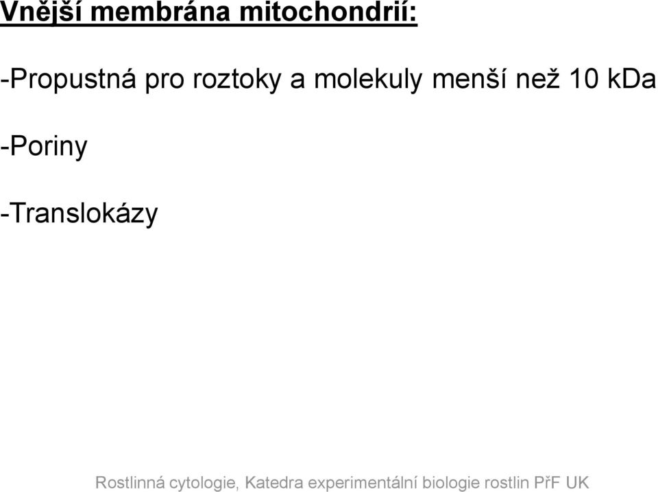 pro roztoky a molekuly