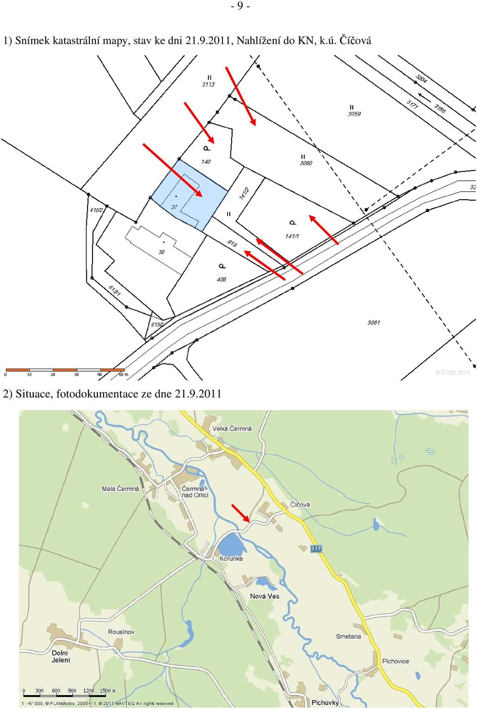 2011, Nahlížení do KN, k.ú.