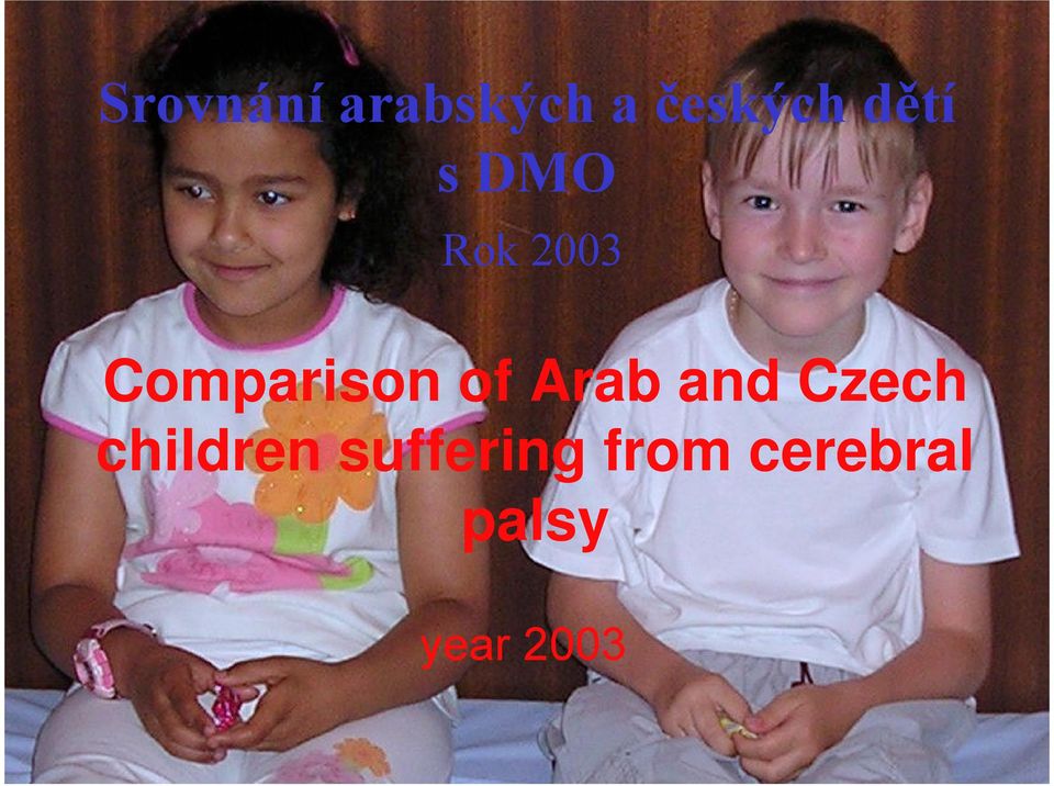 of Arab and Czech children