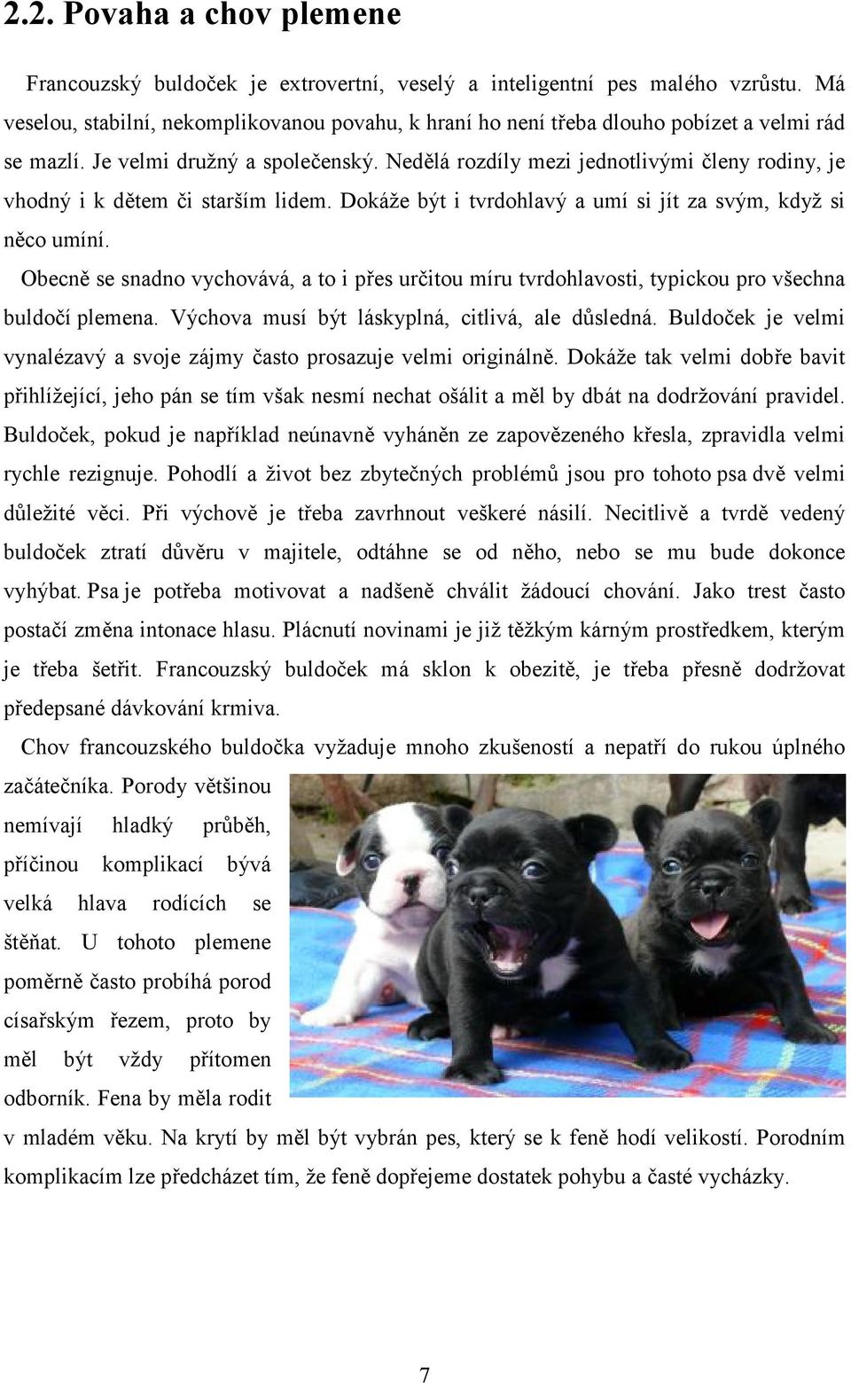 Nedělá rozdíly mezi jednotlivými členy rodiny, je vhodný i k dětem či starším lidem. Dokáže být i tvrdohlavý a umí si jít za svým, když si něco umíní.