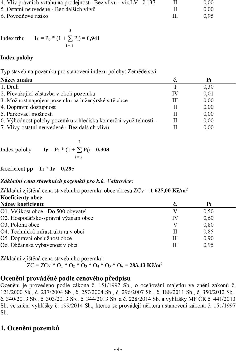 Druh 2. Převažující zástavba v okolí pozemku 3. Možnost napojení pozemku na inženýrské sítě obce 4. Dopravní dostupnost 5. Parkovací možnosti 6.