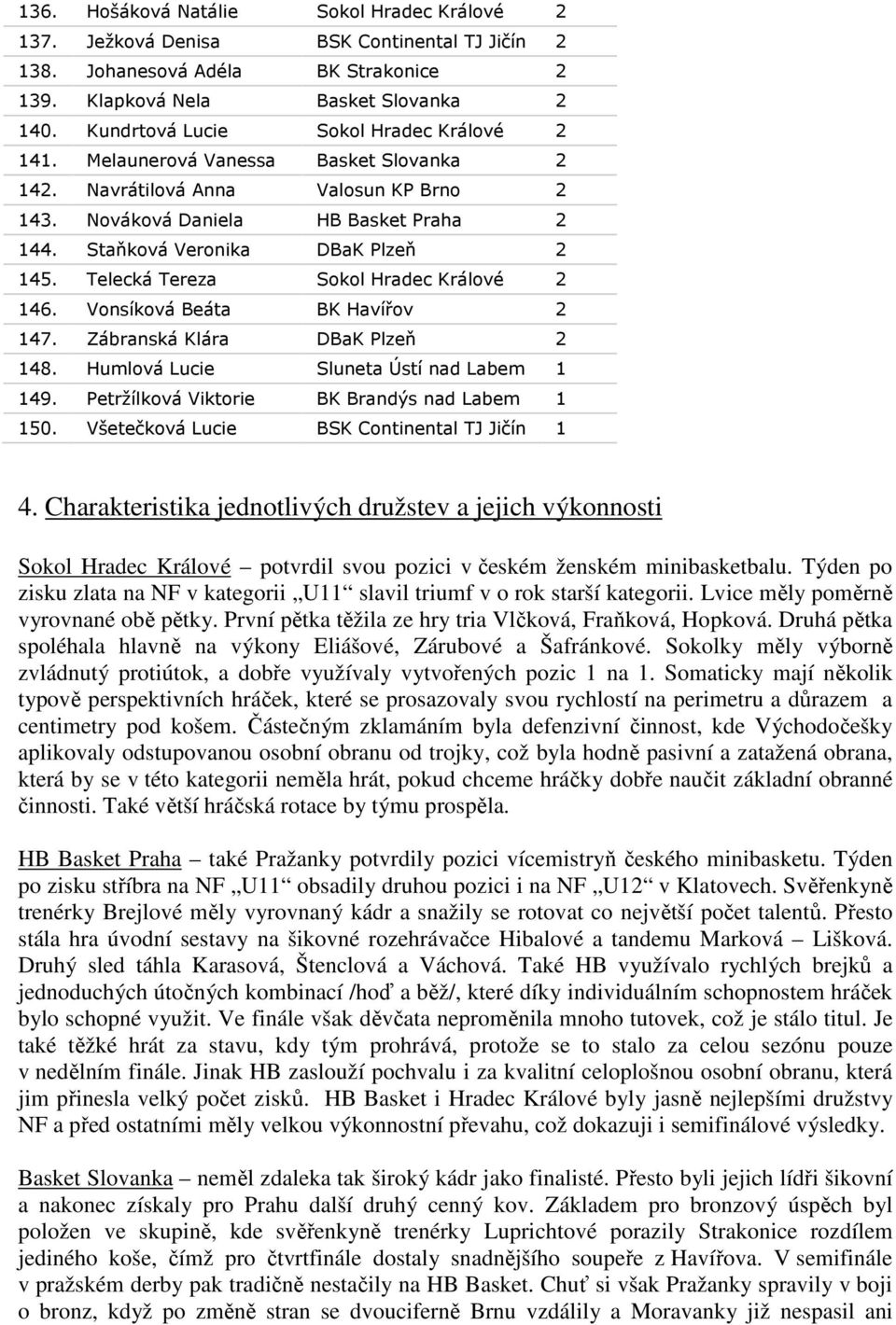 Zpráva delegáta ČAMBu z NF U12 v Klatovech. 1. Termín, místo konání ,  Klatovy - PDF Free Download