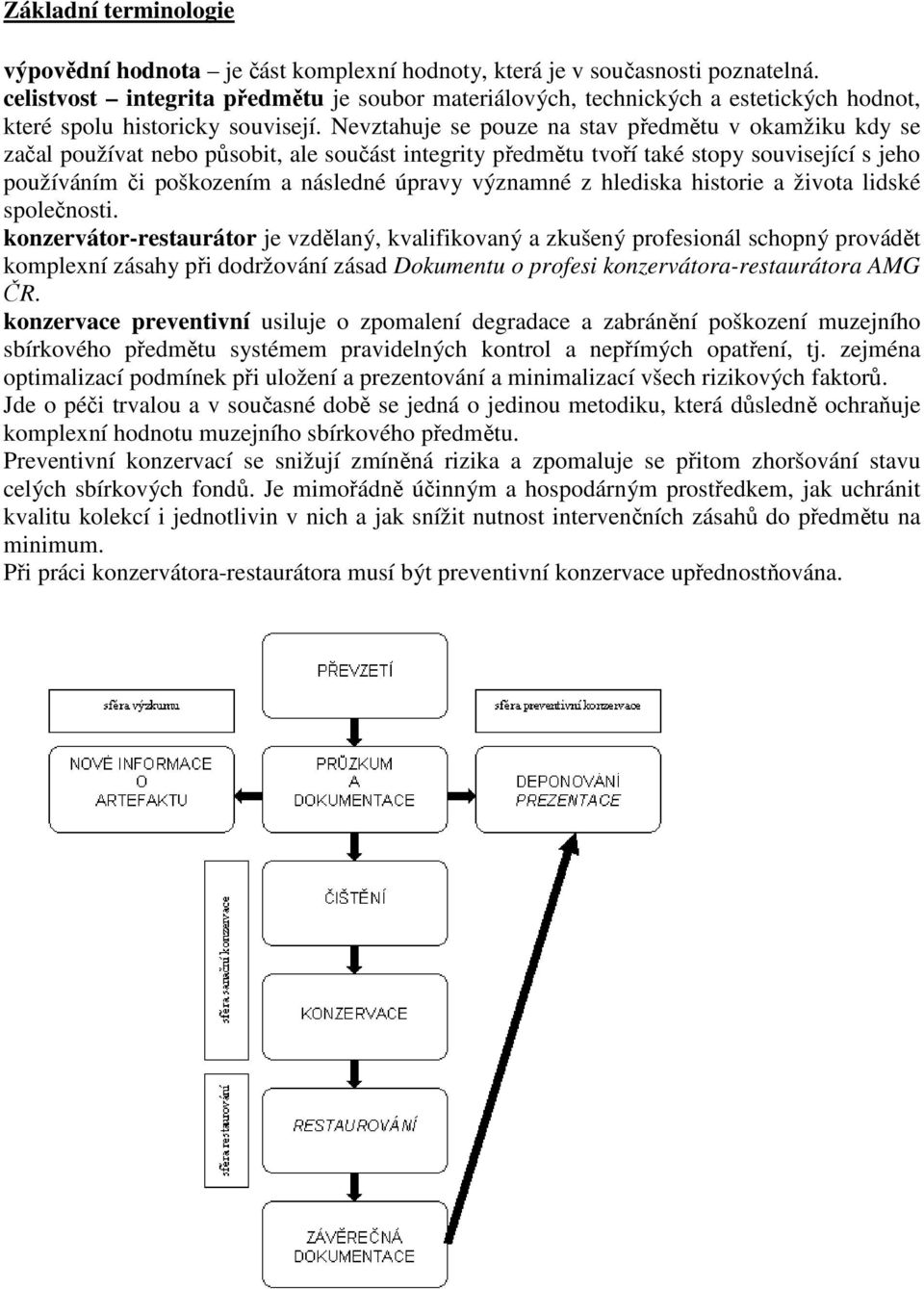 Nevztahuje se pouze na stav předmětu v okamžiku kdy se začal používat nebo působit, ale součást integrity předmětu tvoří také stopy související s jeho používáním či poškozením a následné úpravy