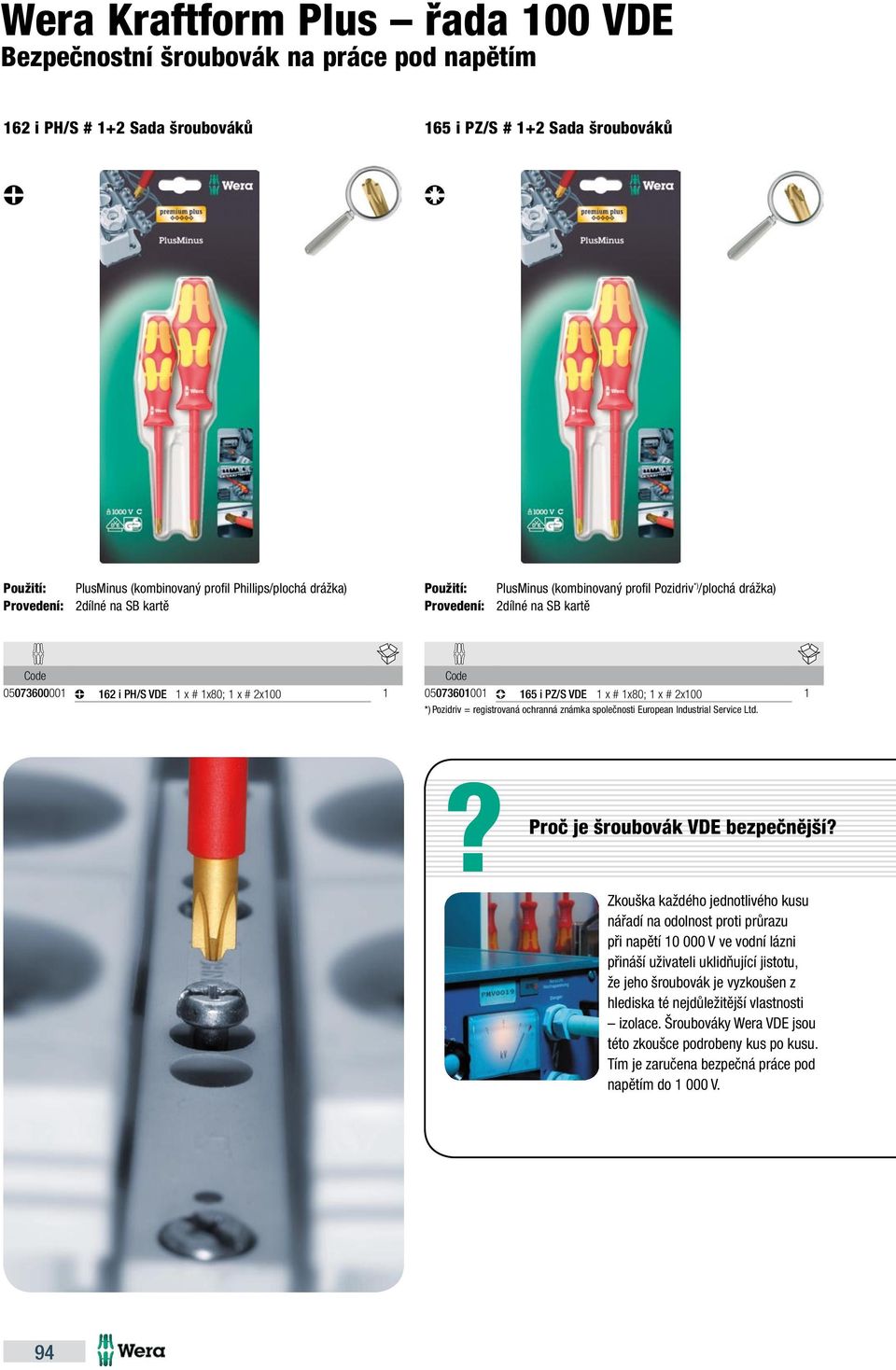 PZ/S VDE x # x80; x # 2x00? Proč je šroubovák VDE bezpečnější?