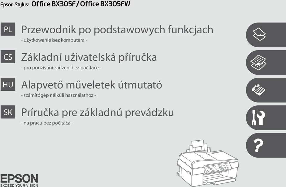 bez počítače - Alapvető műveletek útmutató - számítógép nélküli