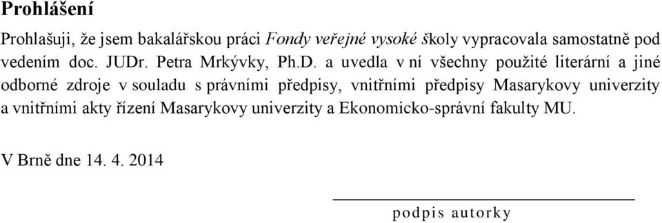 . Petra Mrkývky, Ph.D.