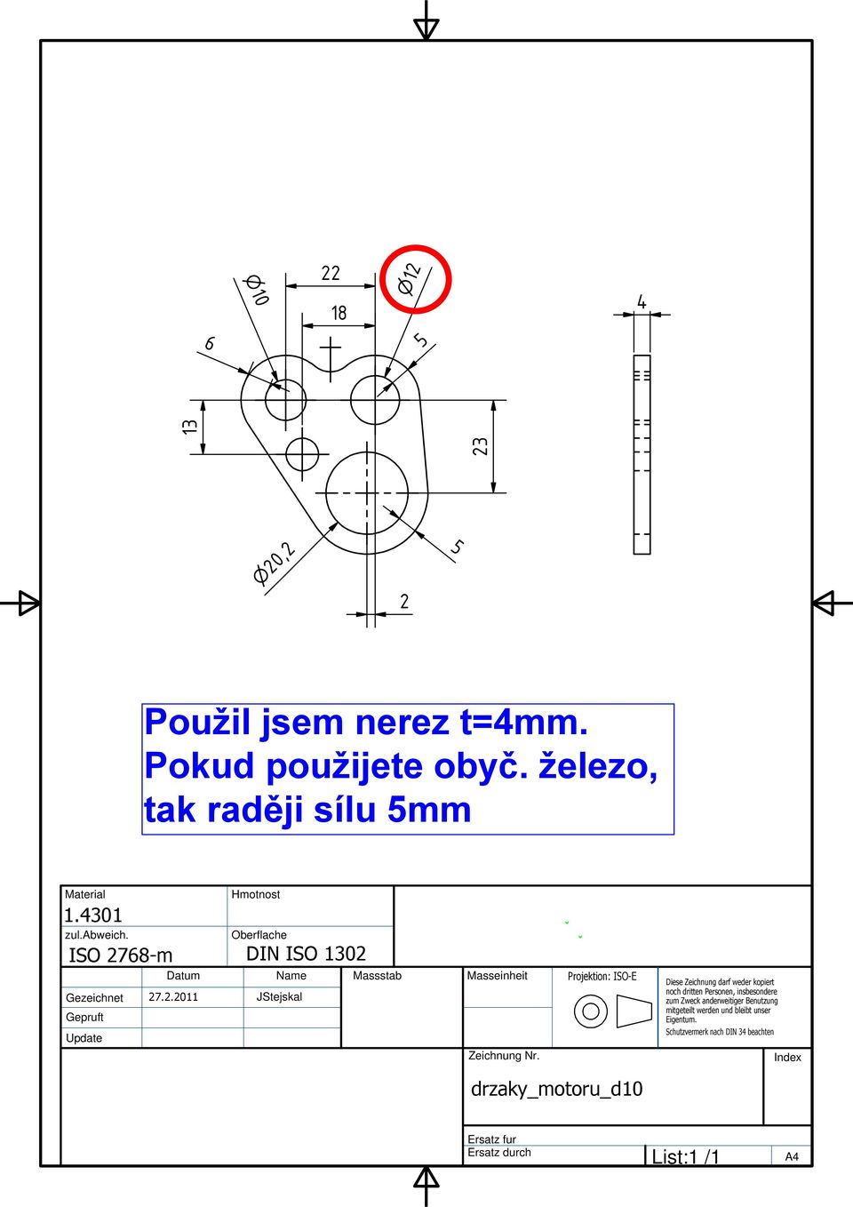 ISO 130 Gezeichnet 7.