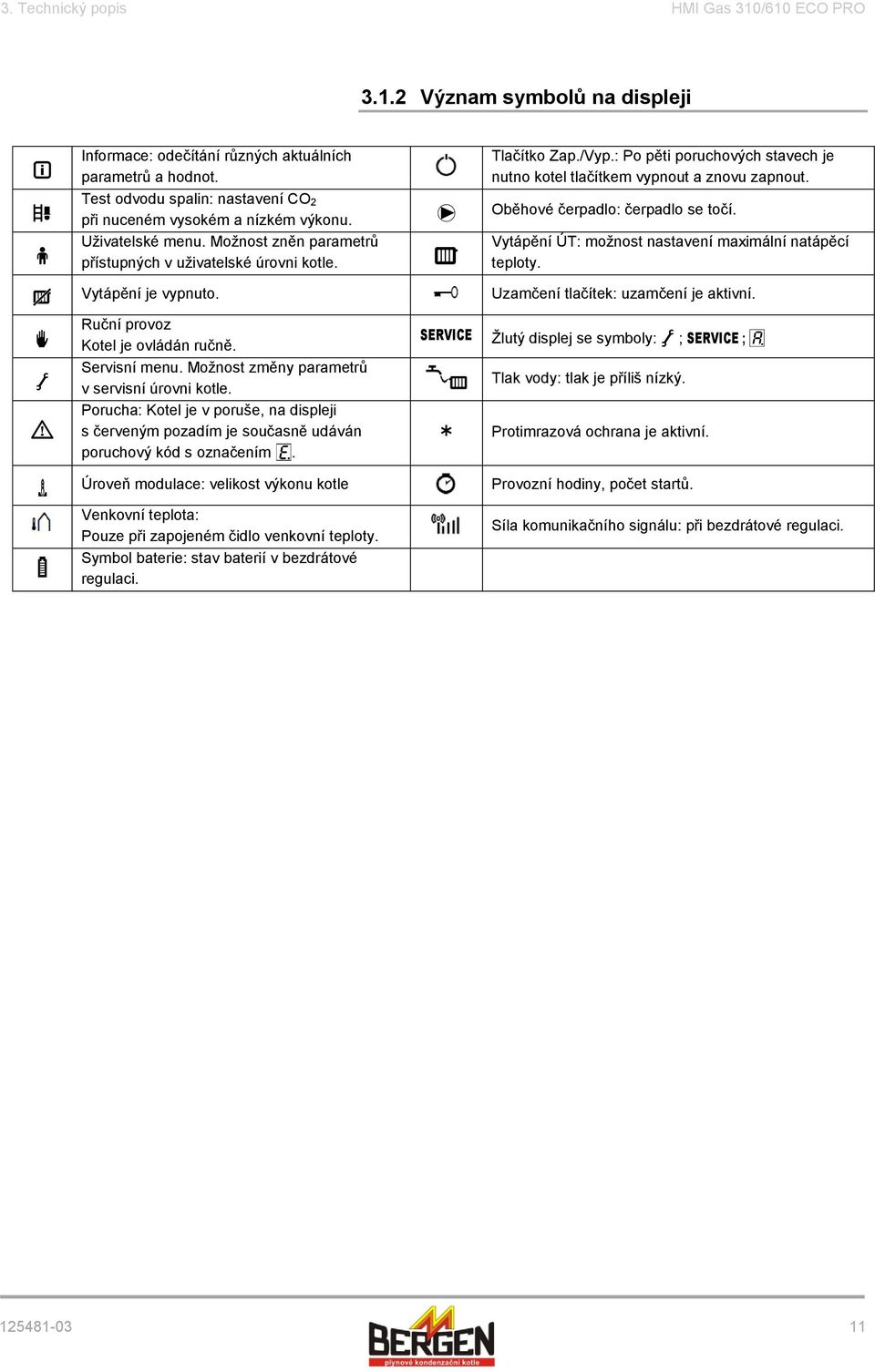 Uživatelské menu. Možnost zněn parametrů přístupných v uživatelské úrovni kotle. Vytápění ÚT: možnost nastavení maximální natápěcí teploty. Vytápění je vypnuto. Uzamčení tlačítek: uzamčení je aktivní.