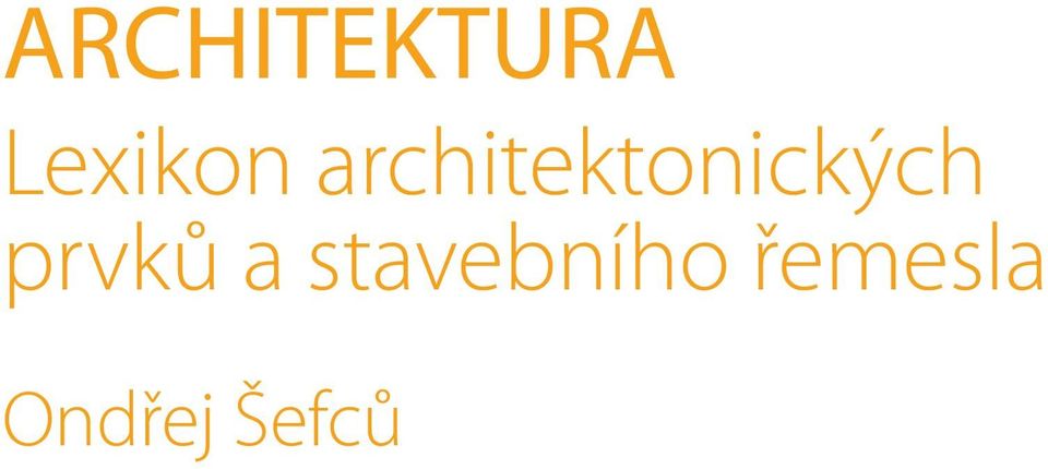 architektonických