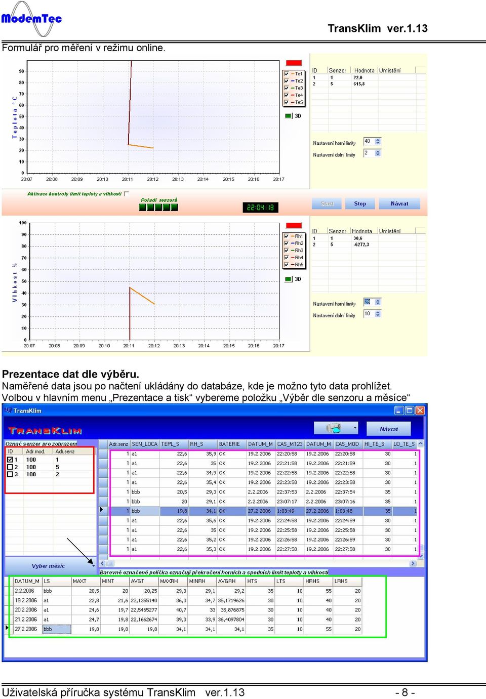 data prohlížet.