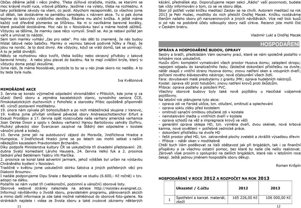 Říkáme mu akční knížka. A ještě máme každý své dřevěné písmenko se šňůrkou. Na ni si navlíkáme barevné korálky, které pokaždé dostáváme. Moc nás to v Nosislávku baví a máme hodně zážitků.