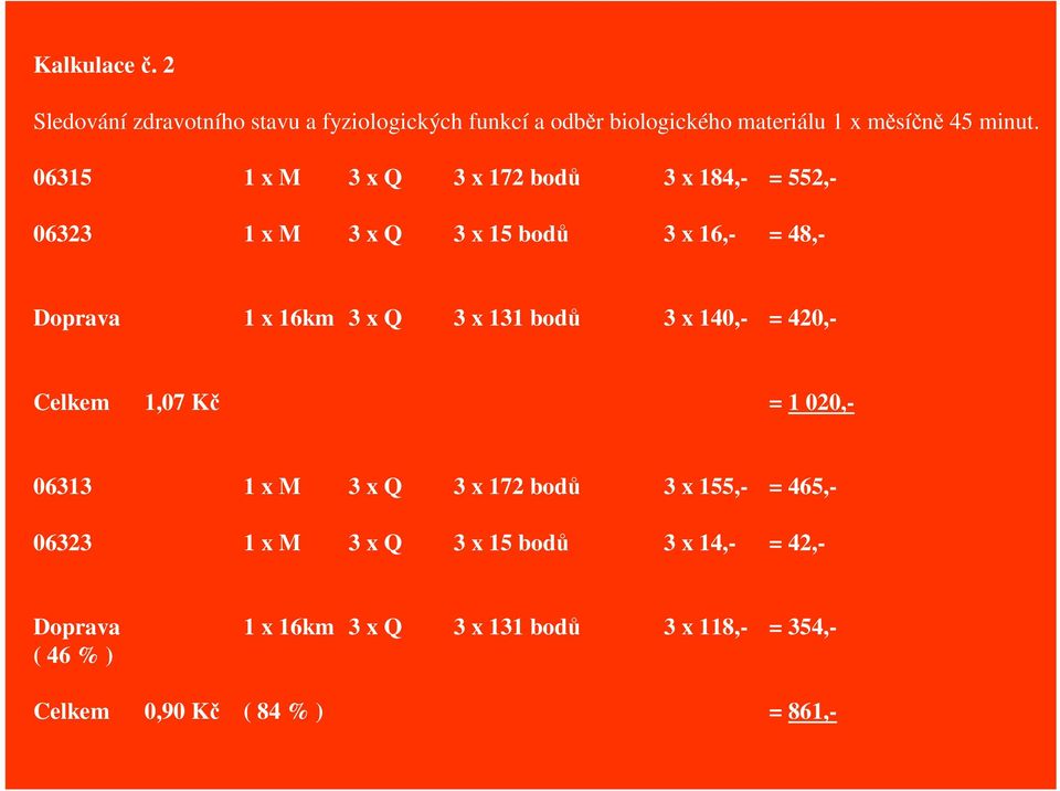 x 131 bod 3 x 140,- = 420,- Celkem 1,07 K = 1 020,- 06313 1 x M 3 x Q 3 x 172 bod 3 x 155,- = 465,- 06323 1 x M 3 x Q