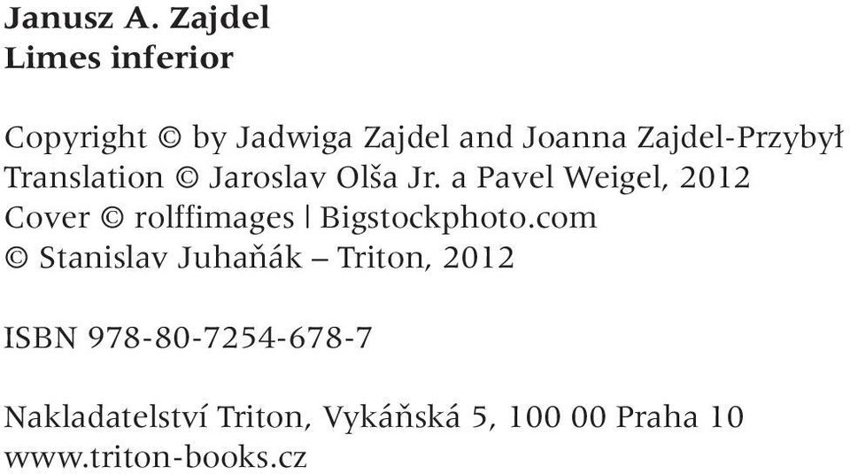 Zajdel-Przyby Translation Jaroslav Ol a Jr.