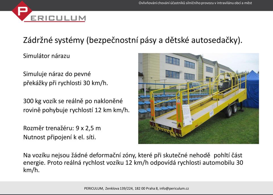 300 kg vozík se reálně po nakloněné rovině pohybuje rychlostí 12 km km/h.