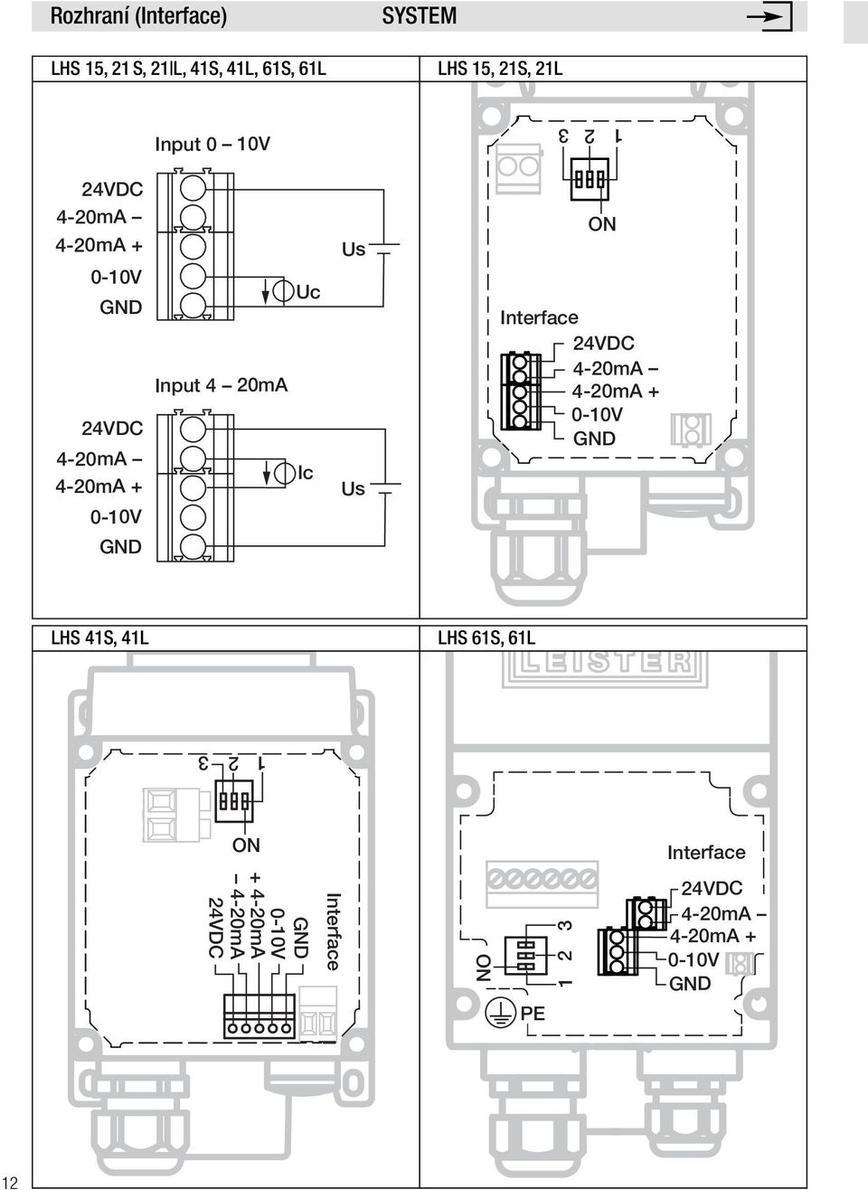 24VDC 4-20mA 4-20mA + 0-10V GND Input 4 20mA Uc Ic Us Us Interface 24VDC 4-20mA 4-20mA