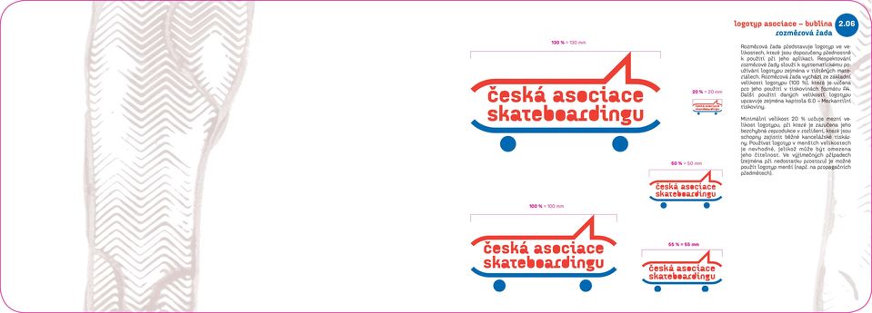 Respektování rozměrové řady slouží k systematickému m používání logotypu zejména v tištěných těný materiálech.