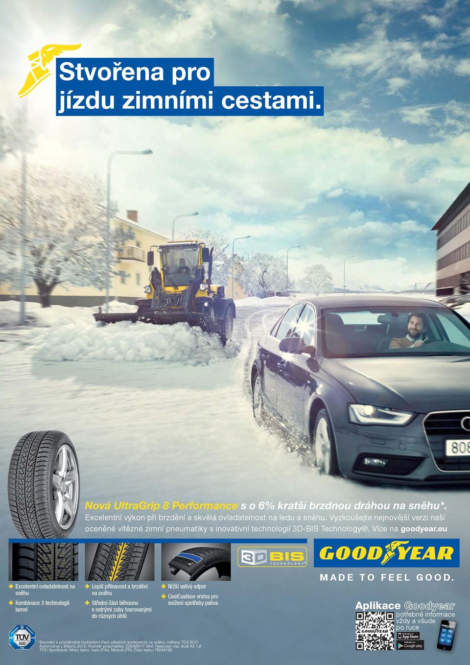brzdnou dráhou na sněhu*.