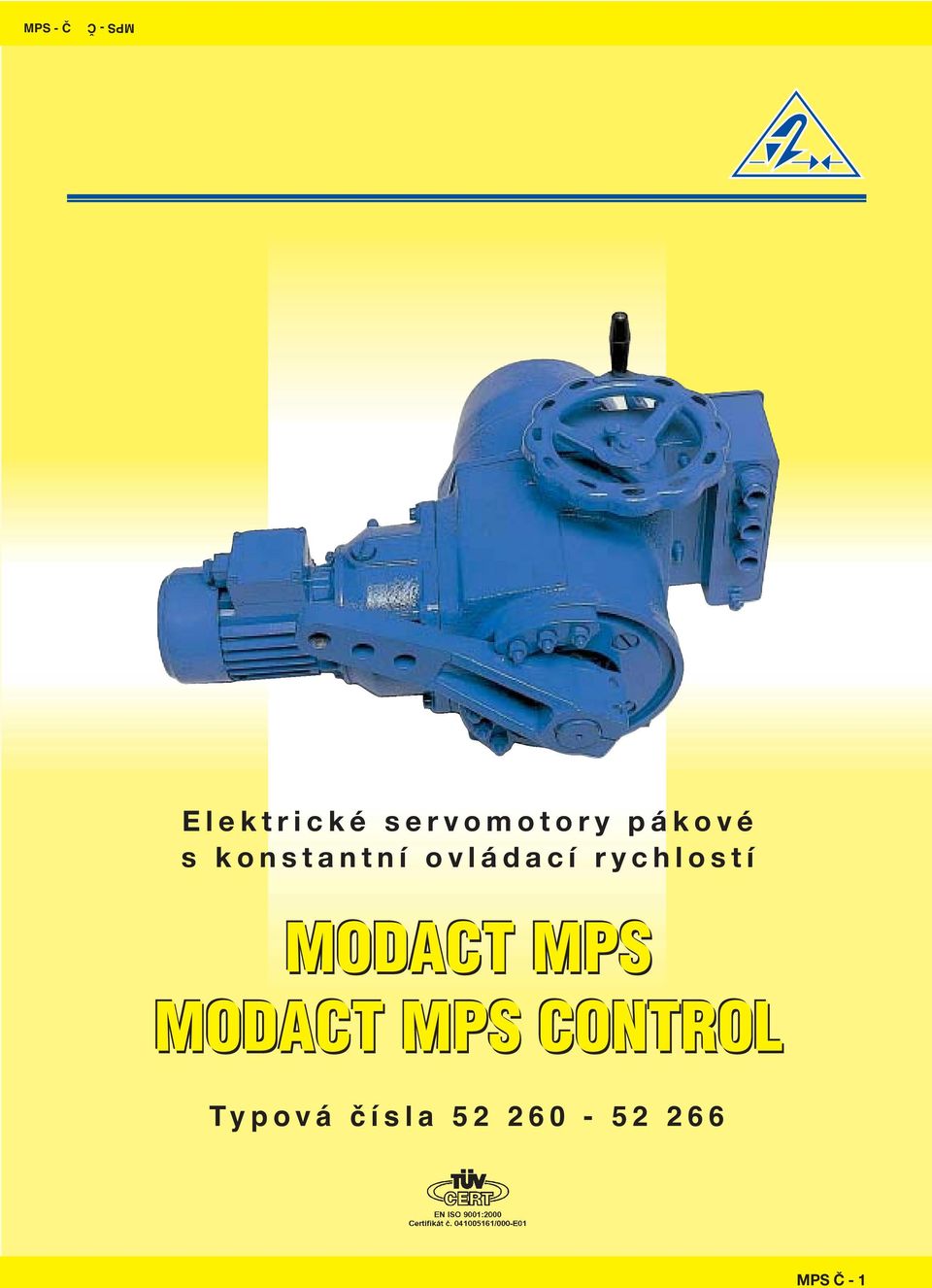 ovládací rychlostí MODCT MPS MODCT