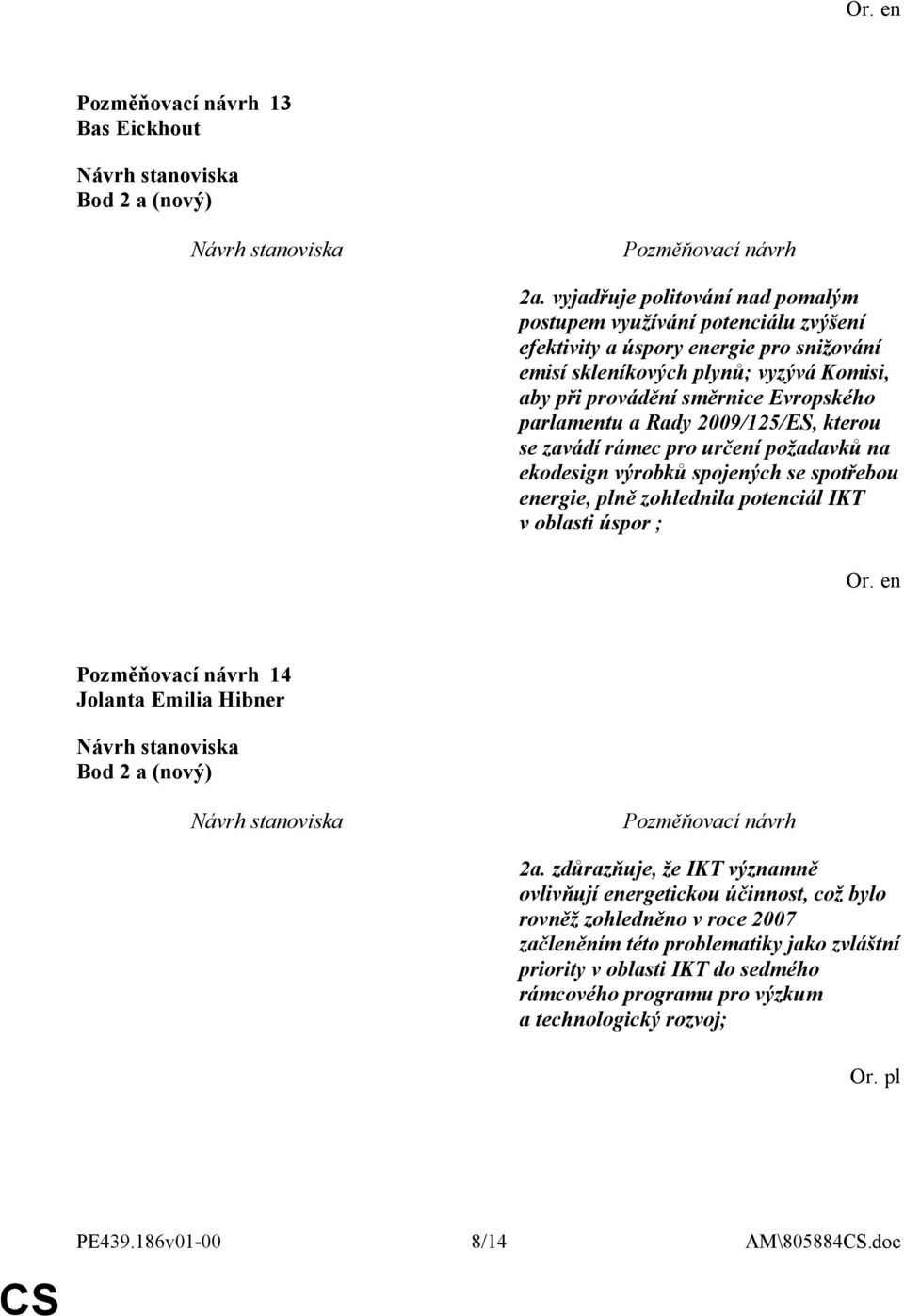 směrnice Evropského parlamentu a Rady 2009/125/ES, kterou se zavádí rámec pro určení požadavků na ekodesign výrobků spojených se spotřebou energie, plně zohlednila potenciál IKT v