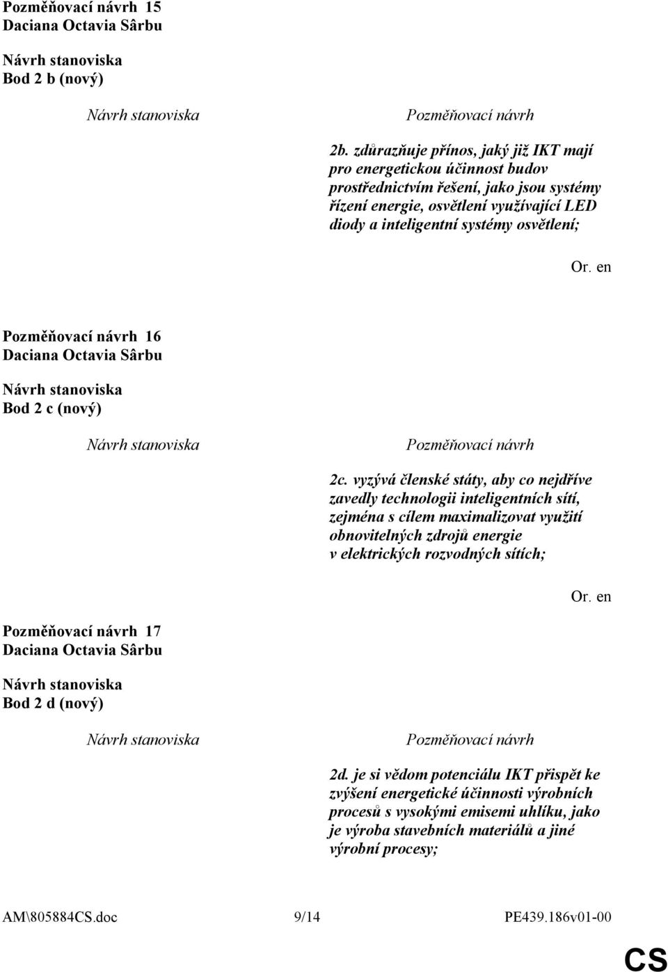 inteligentní systémy osvětlení; 16 Bod 2 c (nový) 2c.