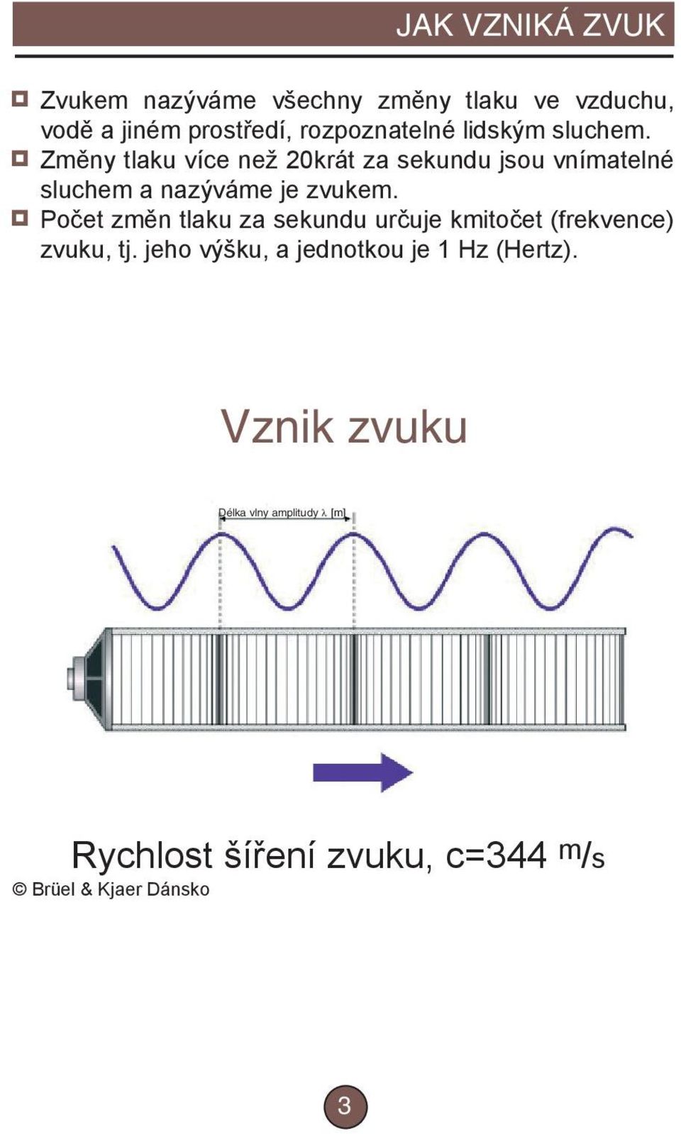 Změny tlaku více než 20krát za sekundu jsou vnímatelné sluchem a nazýváme je zvukem.