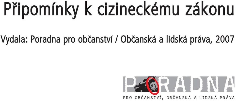 Vydala: Poradna pro