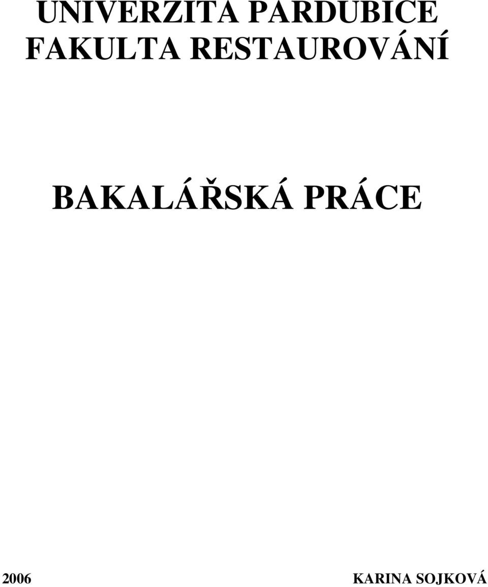 RESTAUROVÁNÍ