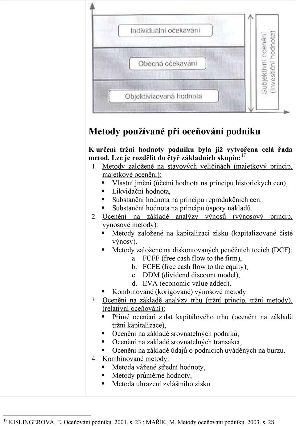 Substanční hdnta na principu úspry nákladů. 2. Ocenění na základě analýzy výnsů (výnsvý princip, výnsvé metdy): Metdy zalžené na kapitalizaci zisku (kapitalizvané čisté výnsy).